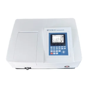 BRT-6100UV Digital Double Beam UV VIS Spectrophotometer 190-1100nm/1.8nm with 5-inch Graphic LCD and High Precision