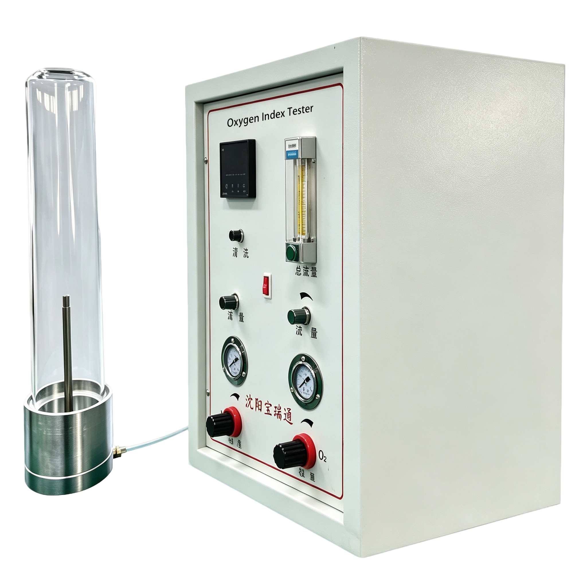 ISO 4589.2 GB/T 2406.2 Oxygen Index Tester | Plastic LOI Limiting Oxygen Index Test Apparatus - Image 4