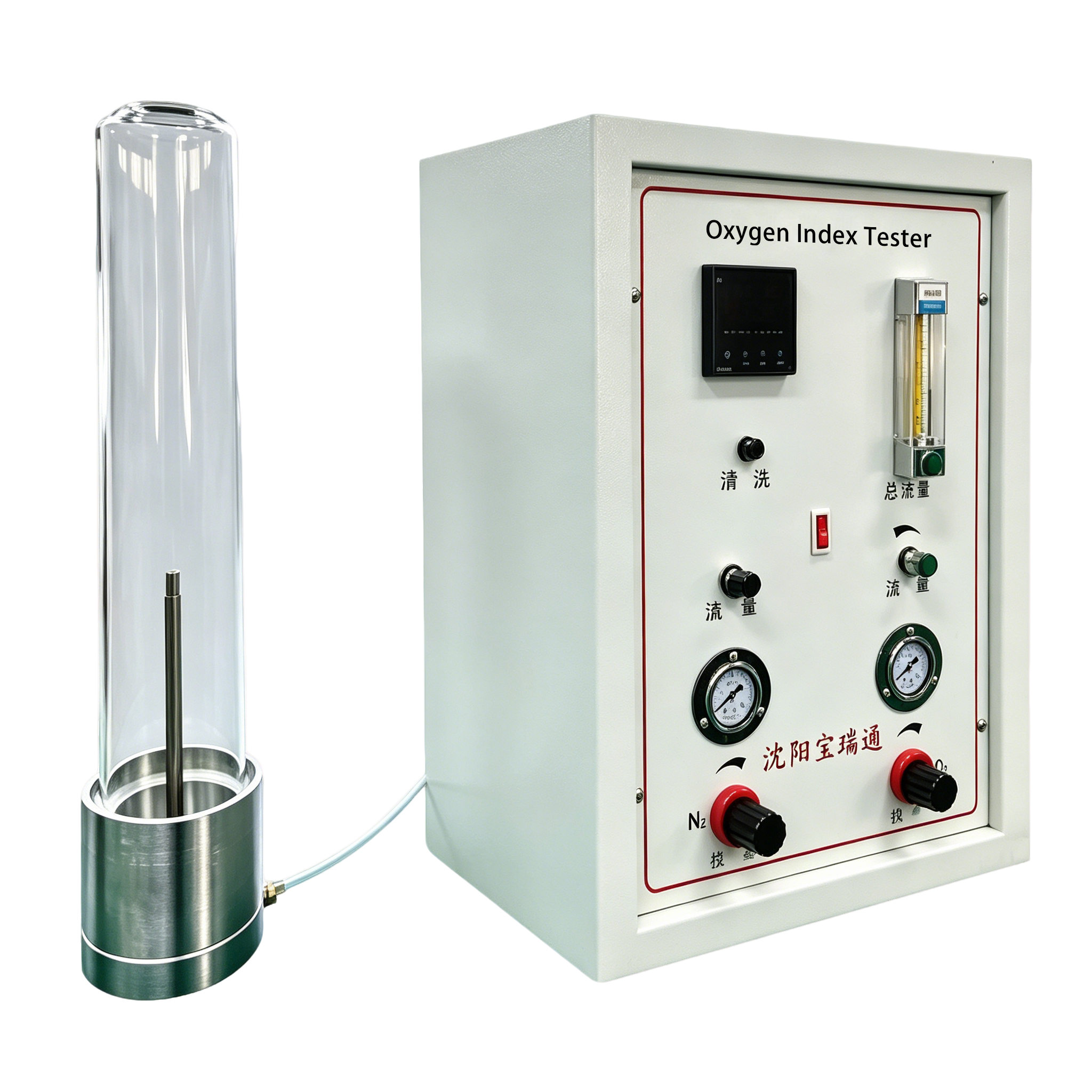 ISO 4589.2 GB/T 2406.2 Oxygen Index Tester | Plastic LOI Limiting Oxygen Index Test Apparatus - Image 3