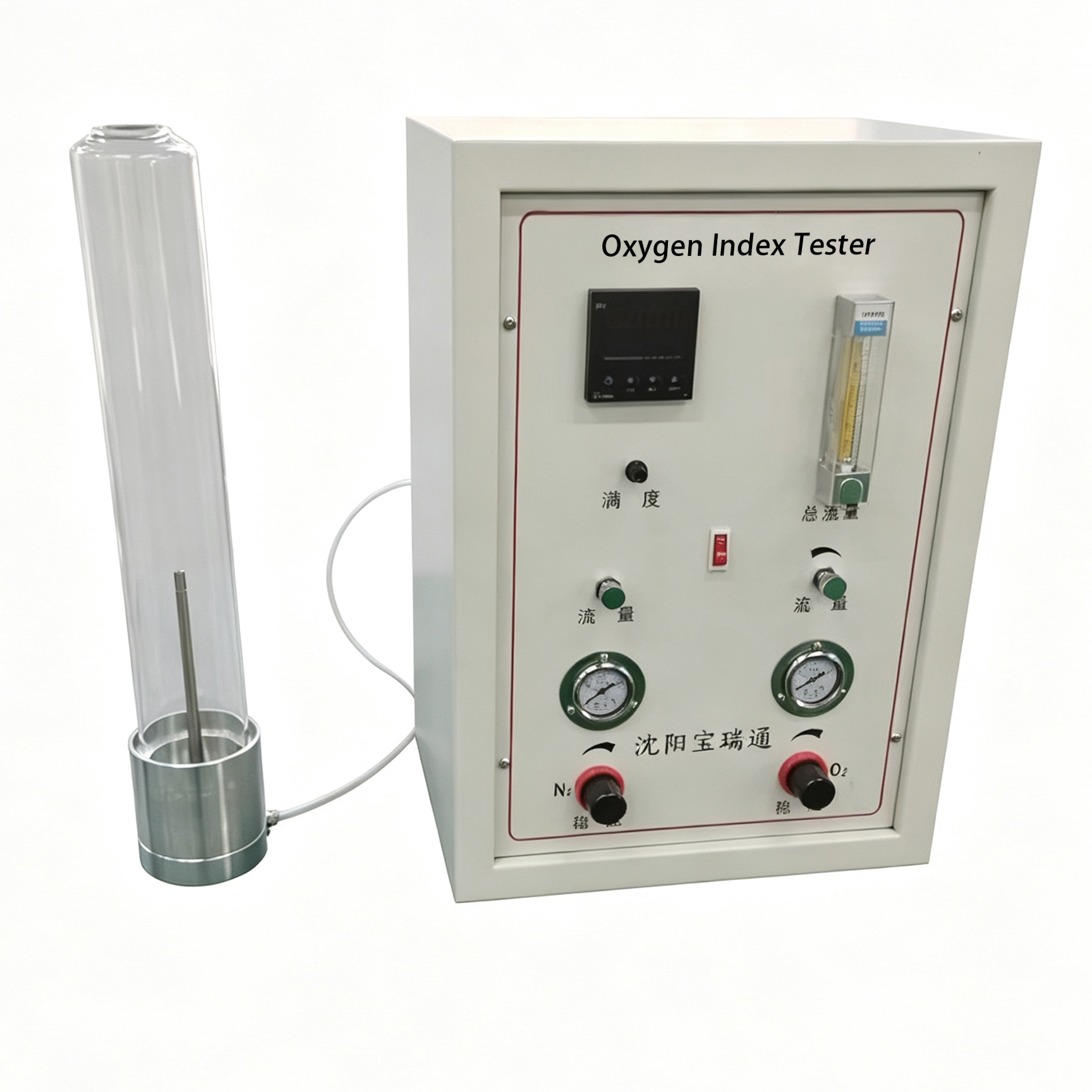 ISO 4589.2 GB/T 2406.2 Oxygen Index Tester | Plastic LOI Limiting Oxygen Index Test Apparatus - Image 2