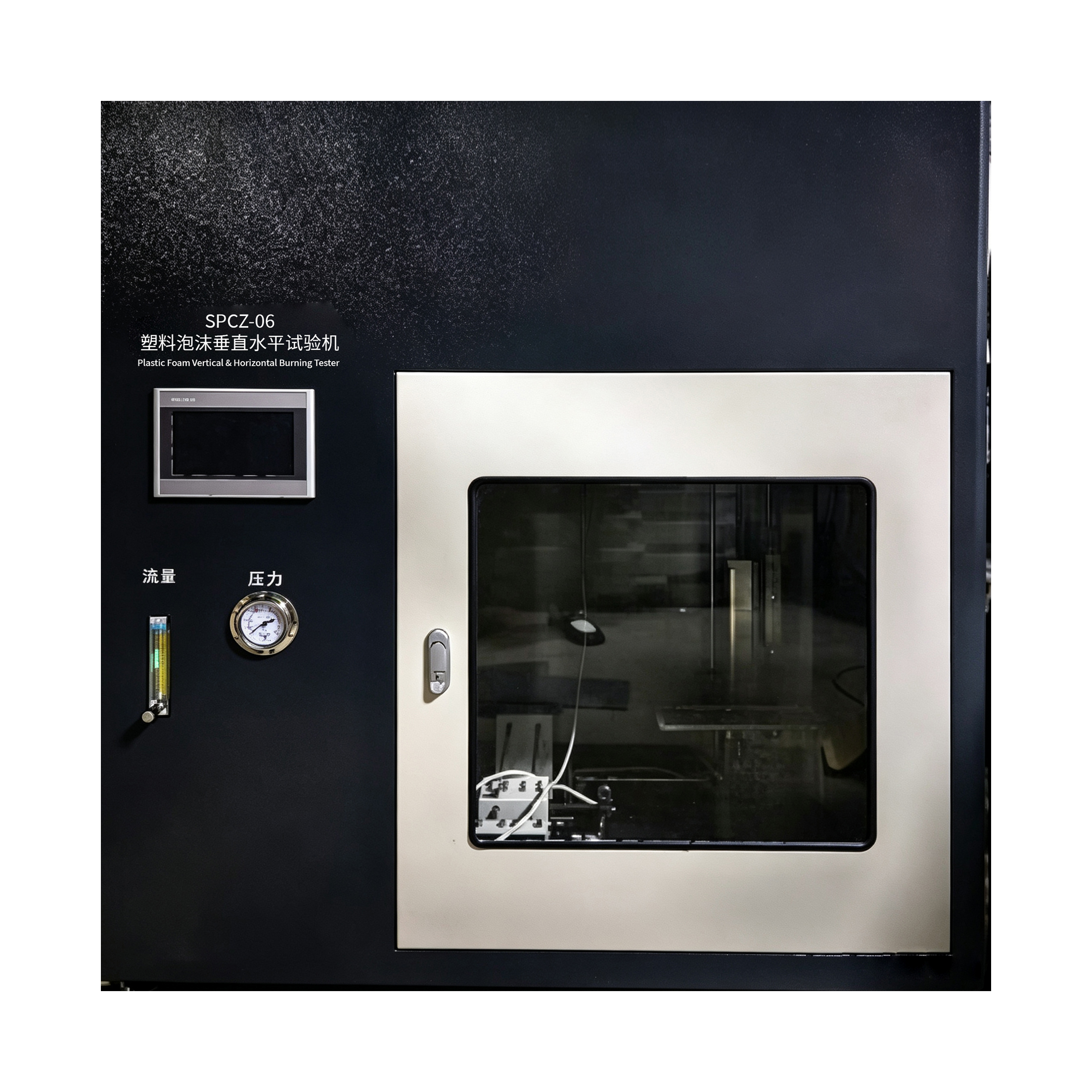 GB/T 8332 GB/T 8333 SPCZ-06 Plastic Foam Vertical & Horizontal Burning Tester | Foam Flammability Test Machine